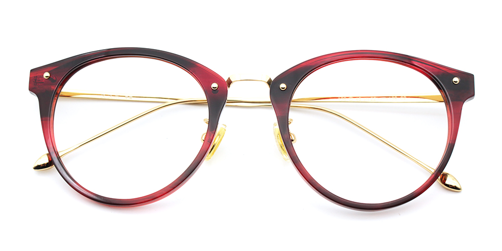 Mila Red Prescription Glasses Front