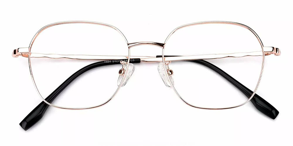 Lakeland Gold Prescription Glasses Front