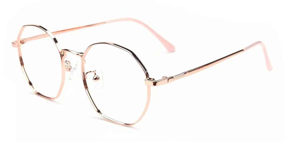 Downey Gold Prescription Glasses Side