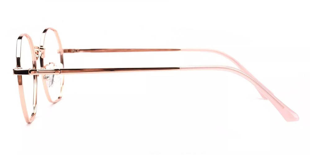 Downey Gold Prescription Glasses Leg