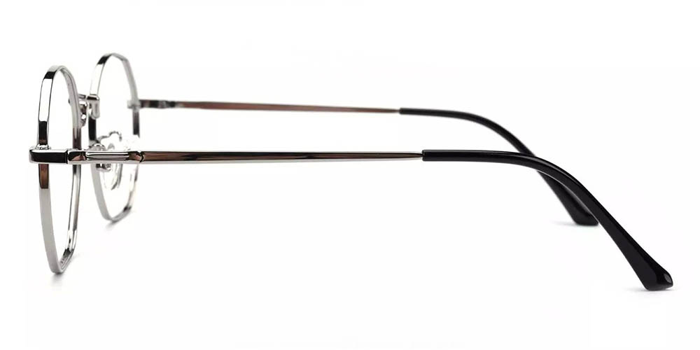 Downey Silver Prescription Glasses Leg