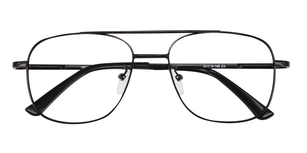 Cortland Black Prescription Glasses Front