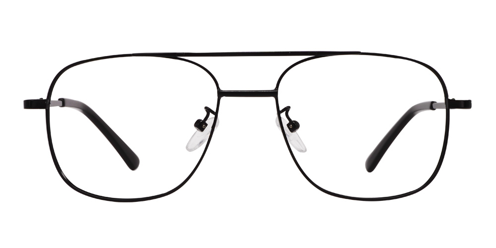 Cortland Black Prescription Glasses Face