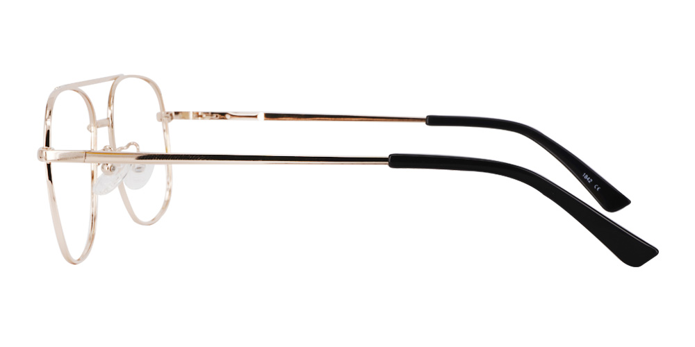 Cortland Gold Prescription Glasses Leg