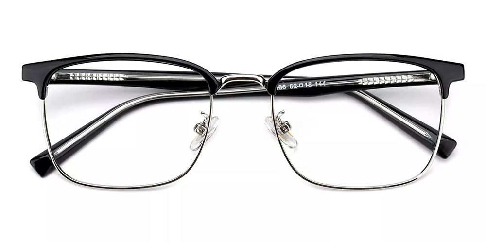 Brownsville Silver Prescription Glasses Front