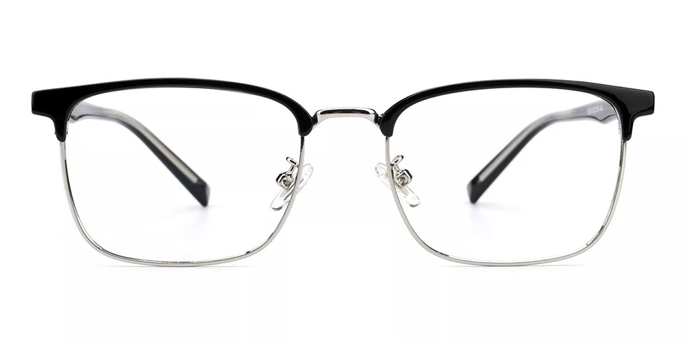 Brownsville Silver Prescription Glasses Face