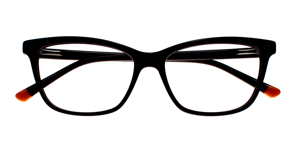 Atwater Black Prescription Glasses Front