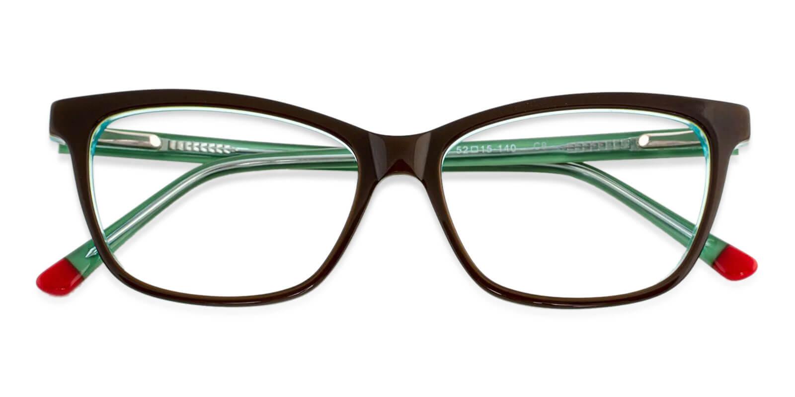 Atwater Black & Green Prescription Glasses Front