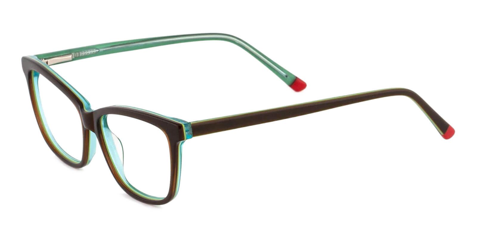 Atwater Black & Green Prescription Glasses Side