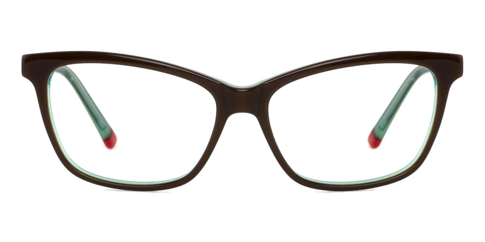 Atwater Black & Green Prescription Glasses Face