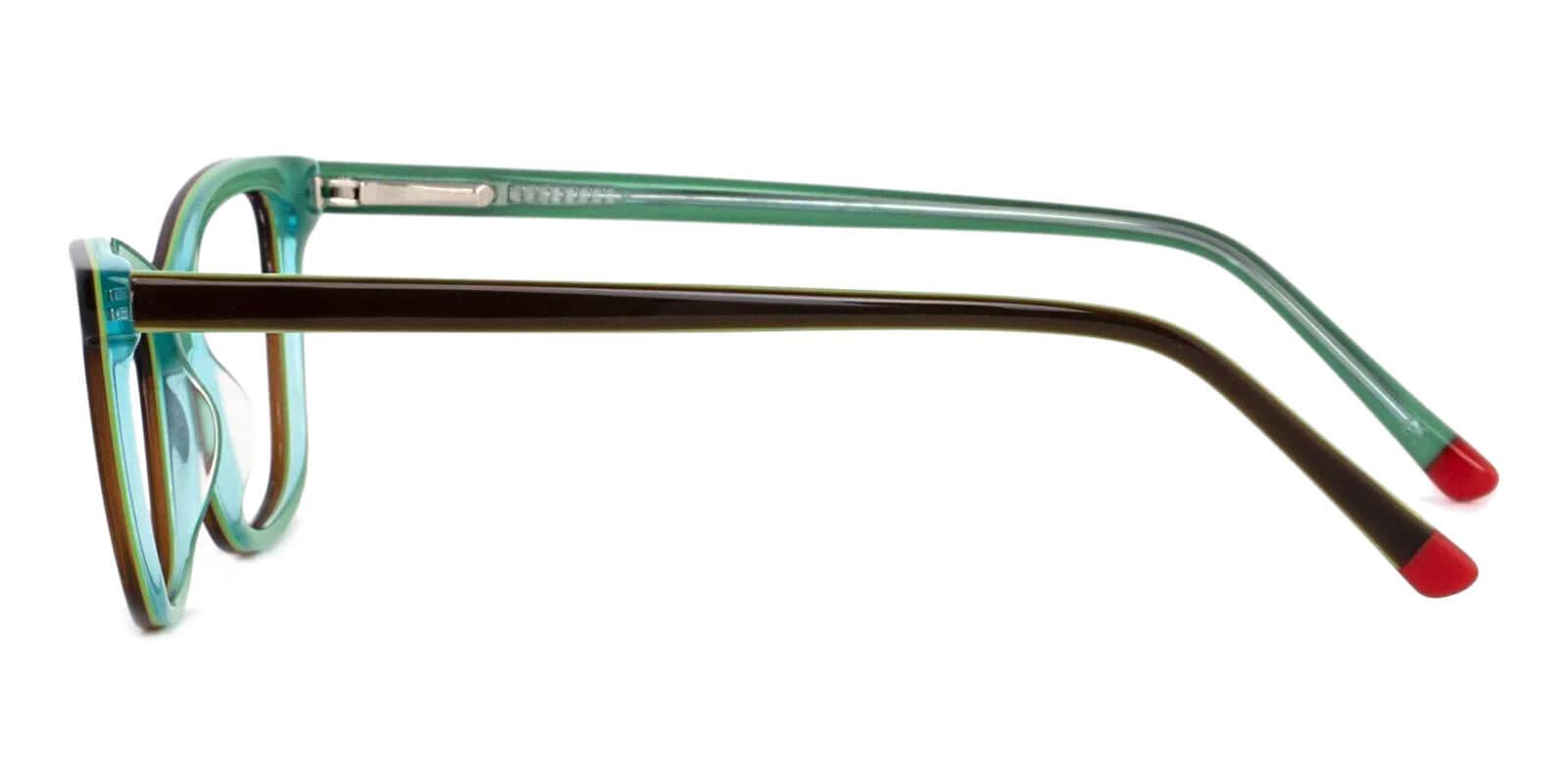 Atwater Black & Green Prescription Glasses Leg