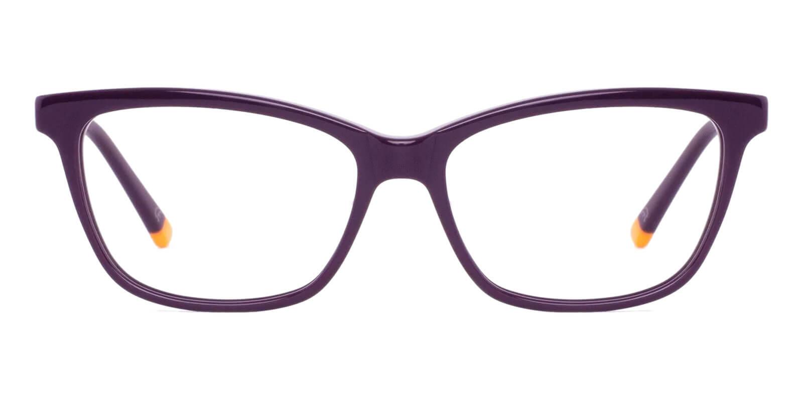 Atwater Purple Prescription Glasses Face