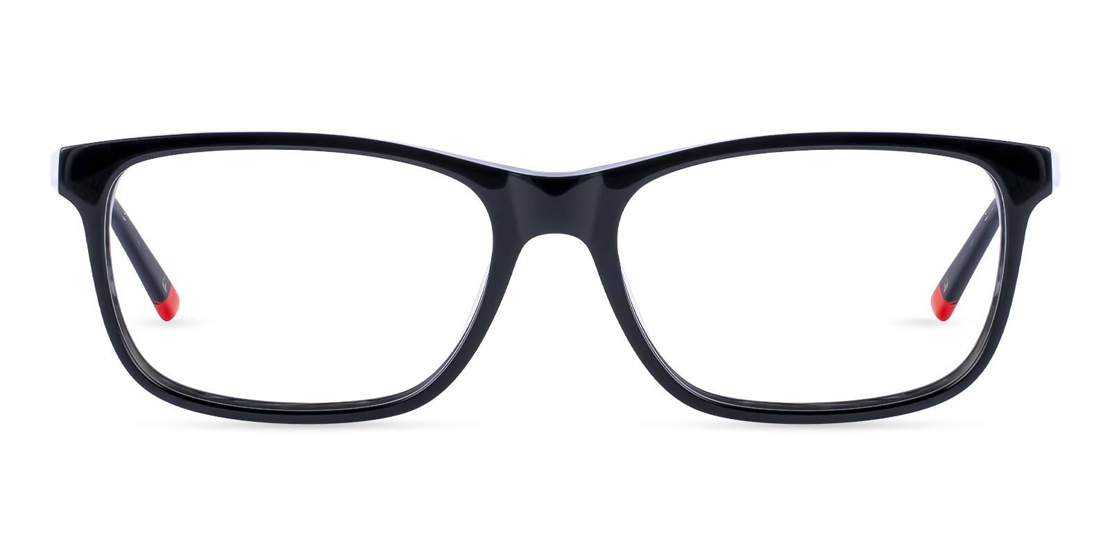 Alhambra Black Prescription Glasses Face