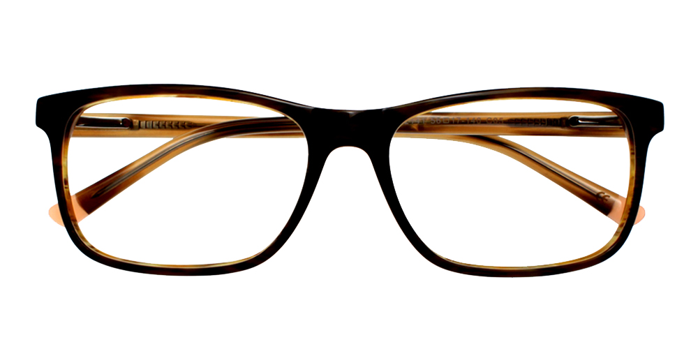 Alhambra Brown Prescription Glasses Front