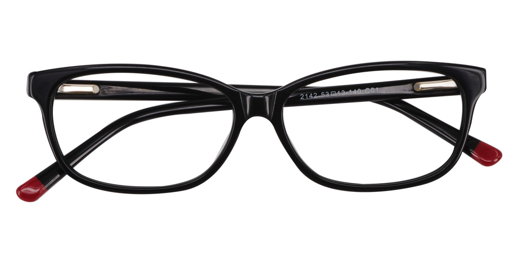 Beacon Black Prescription Glasses Front