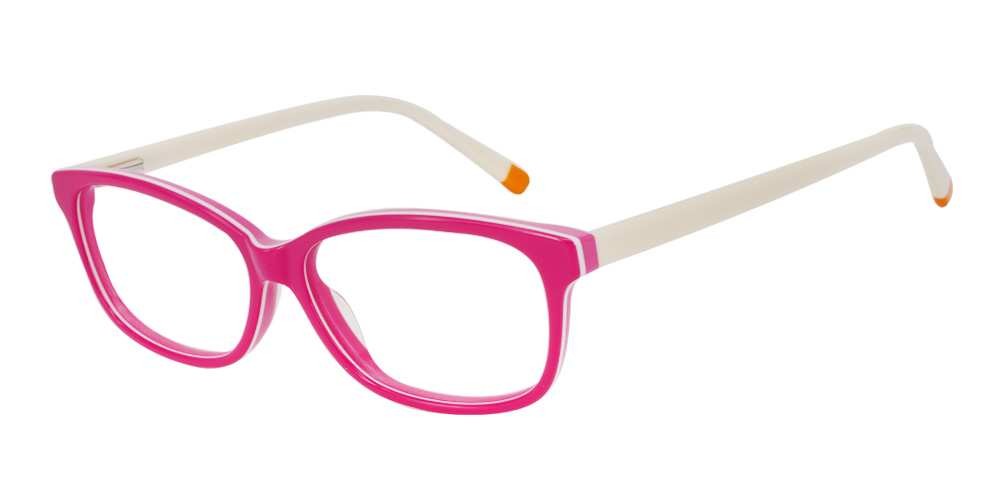 Beacon Pink Prescription Glasses Side