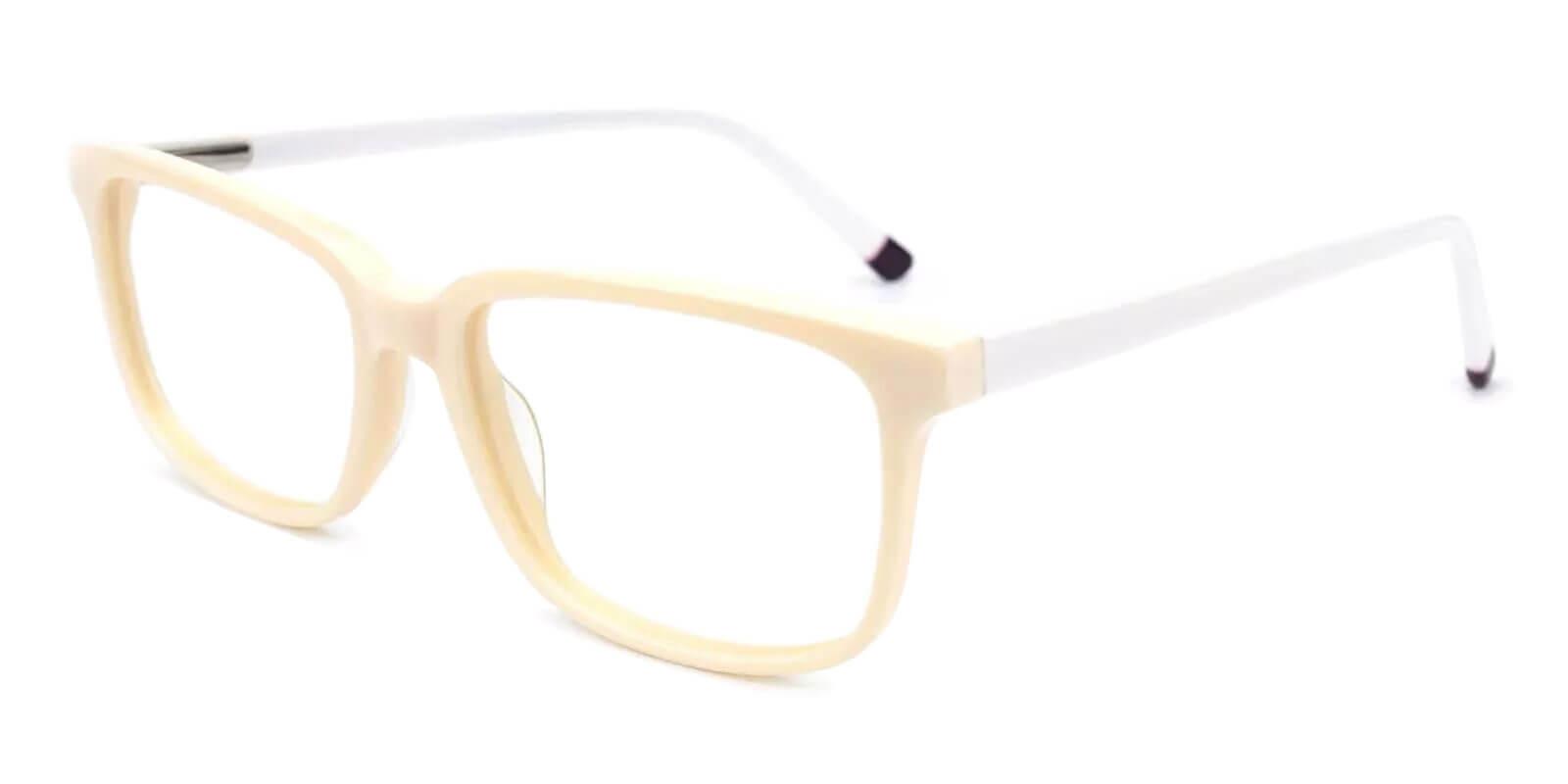 Yountville White Prescription Glasses Side