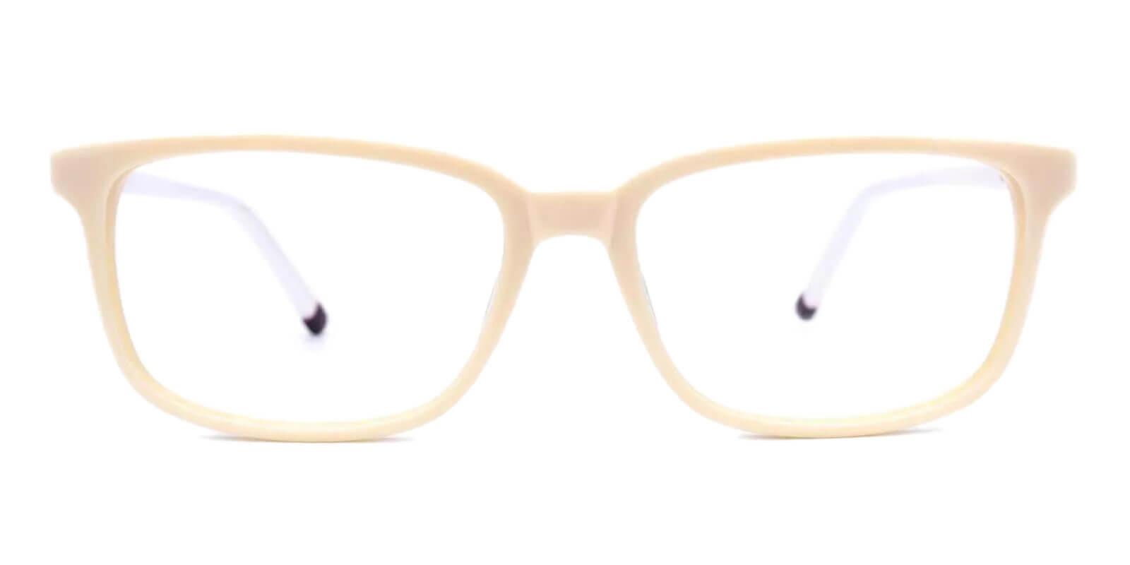 Yountville White Prescription Glasses Face