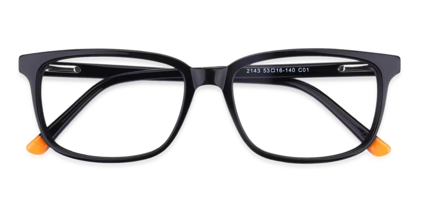 Yountville Black Prescription Glasses Front