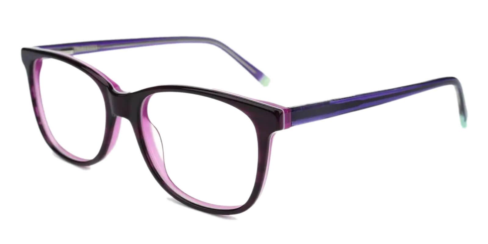 Lathrop Black & Purple Prescription Glasses Side