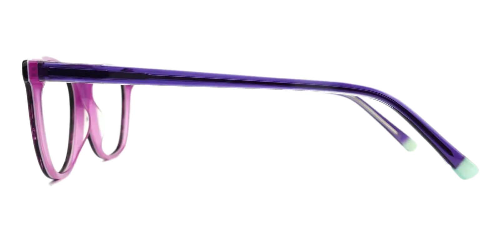 Lathrop Black & Purple Prescription Glasses Leg