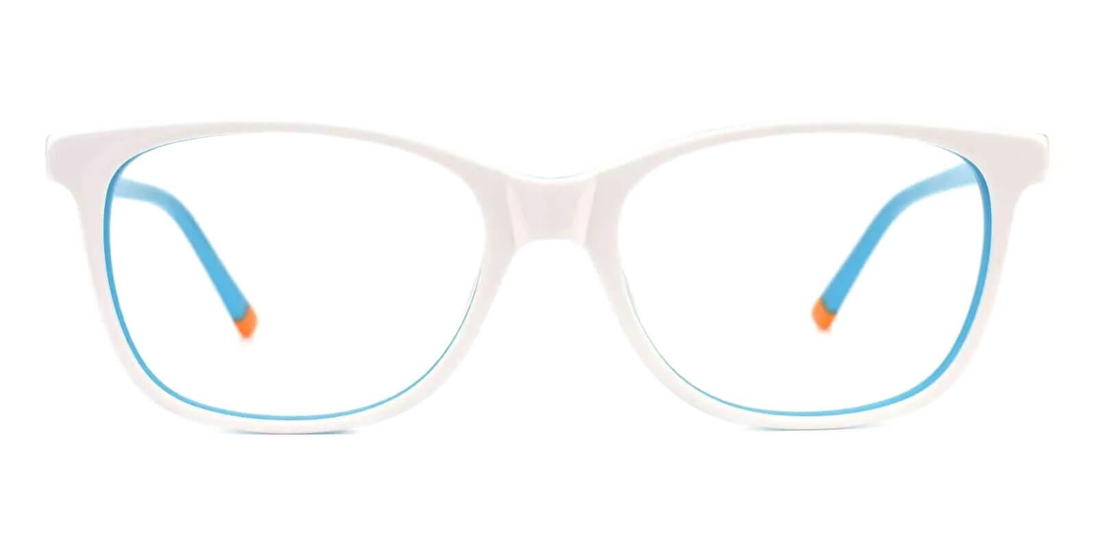 Lathrop Blue & White Prescription Glasses Face