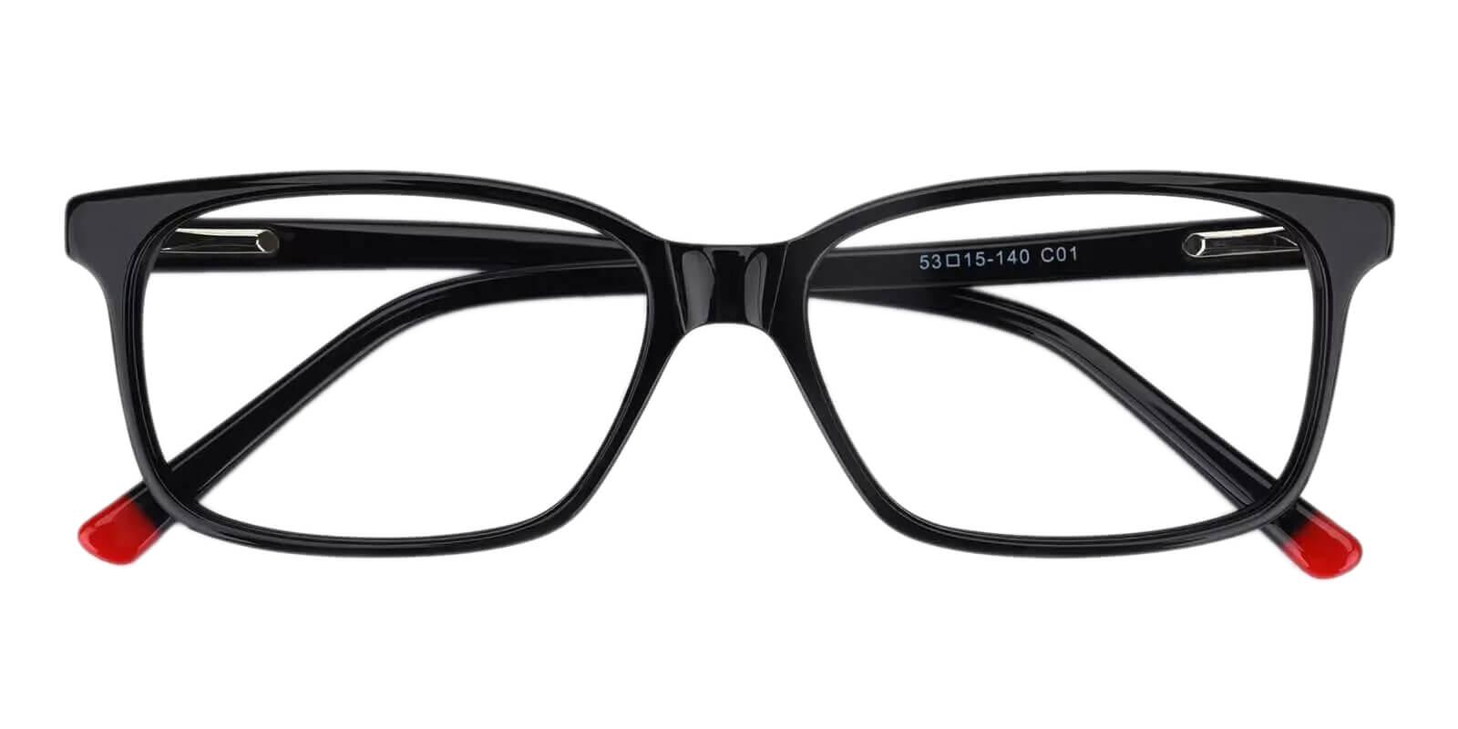 Ezekiel Black Prescription Glasses Front