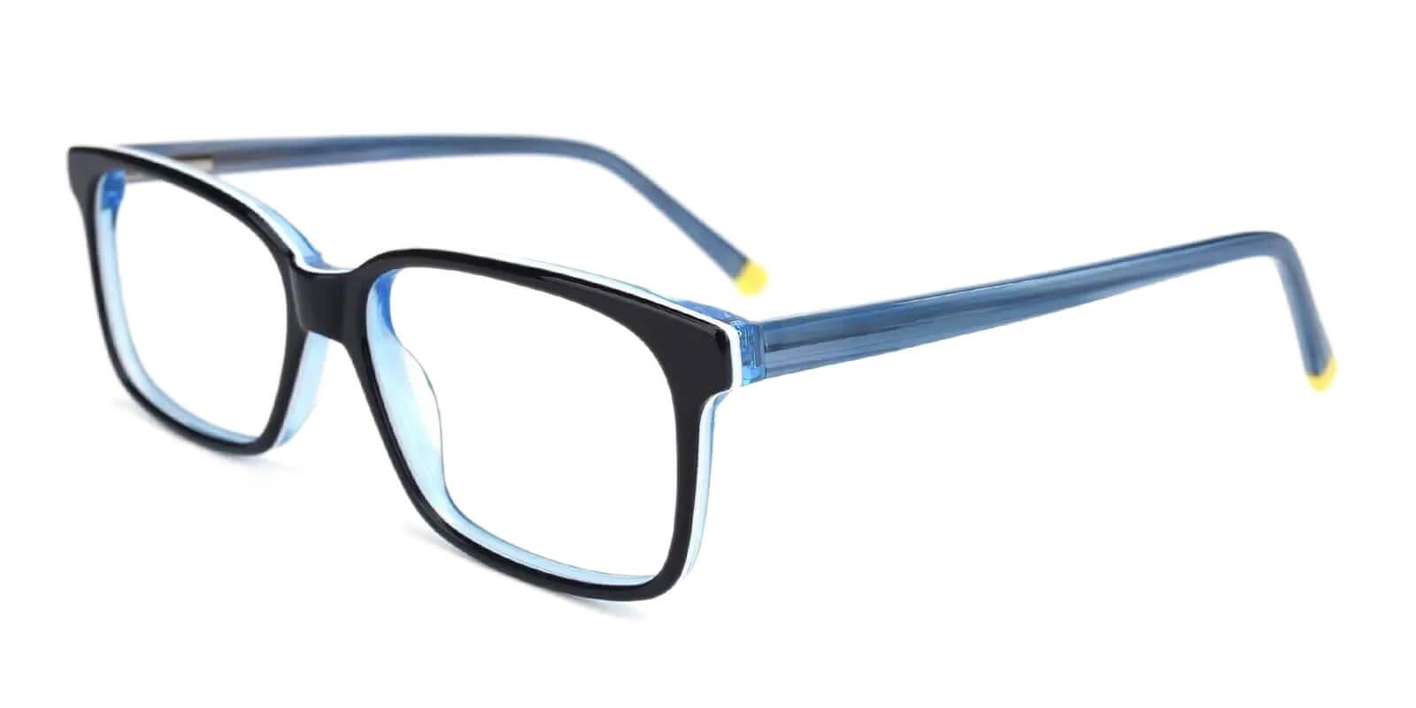 Ezekiel Blue Prescription Glasses Side