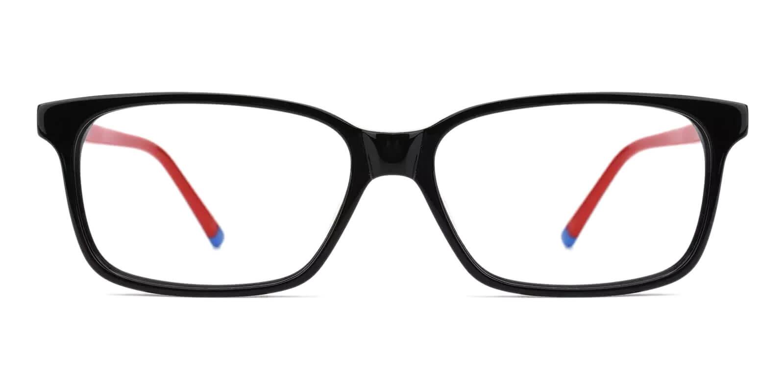Ezekiel Red Prescription Glasses Face
