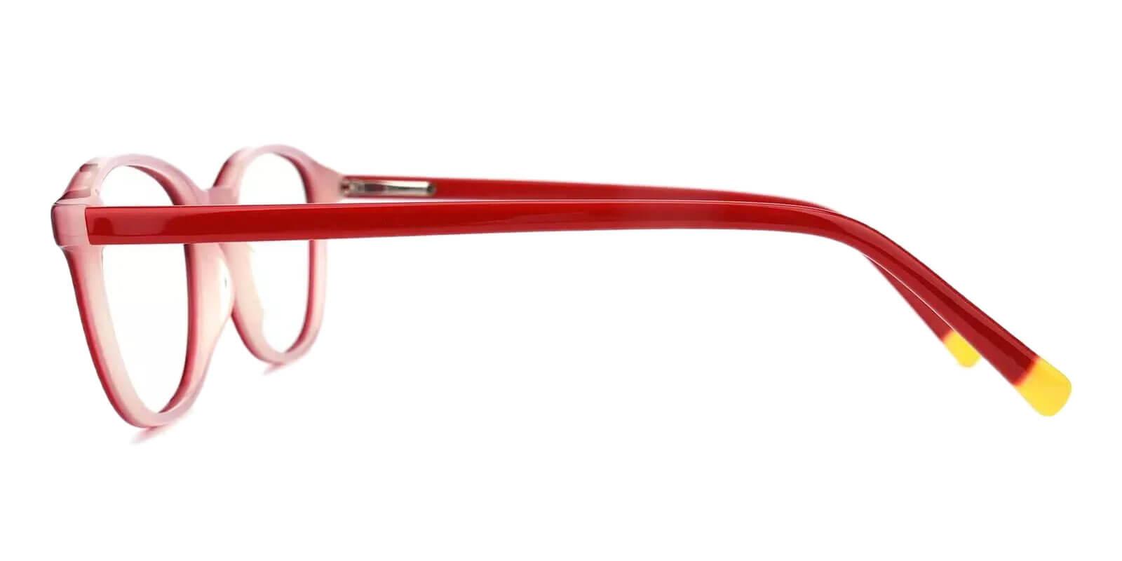 Tehachapi Red Prescription Glasses Leg