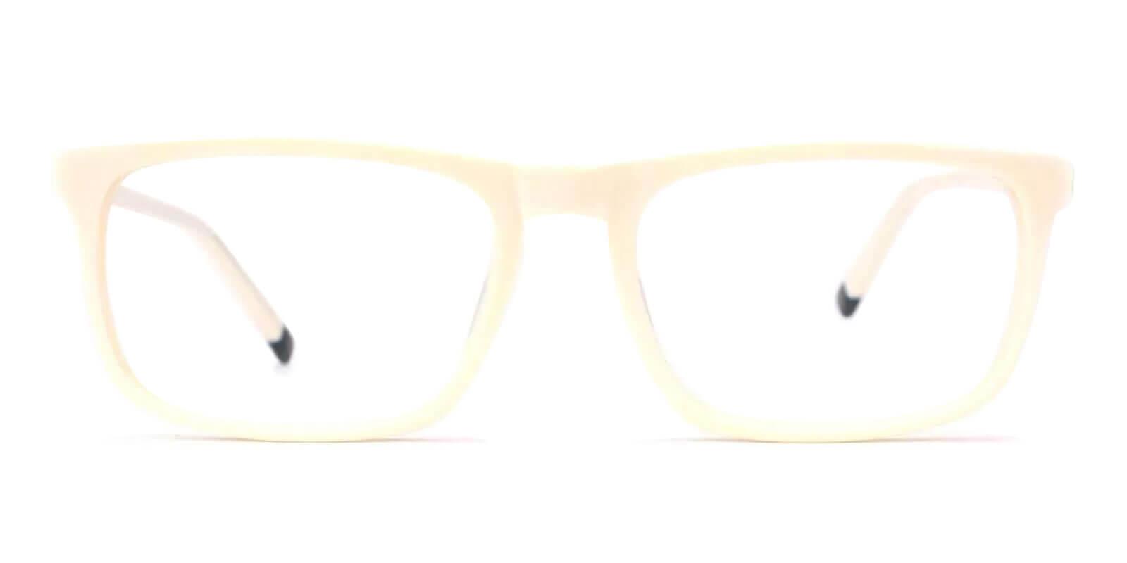 Arcadia White Prescription Glasses Face