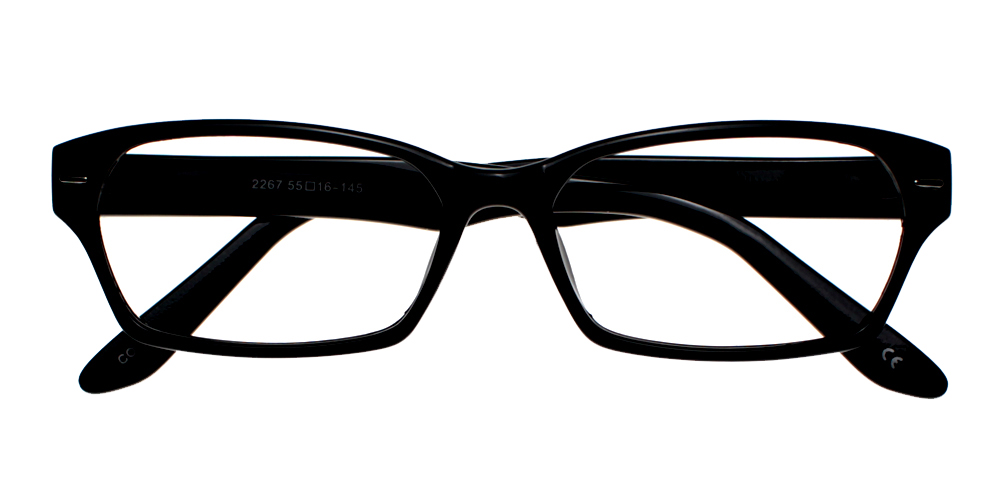 Shafter Black Prescription Glasses Front