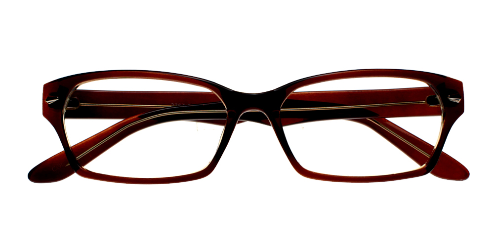 Shafter Brown Prescription Glasses Front