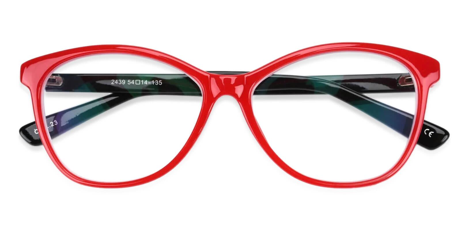 Jamestown Red Prescription Glasses Front