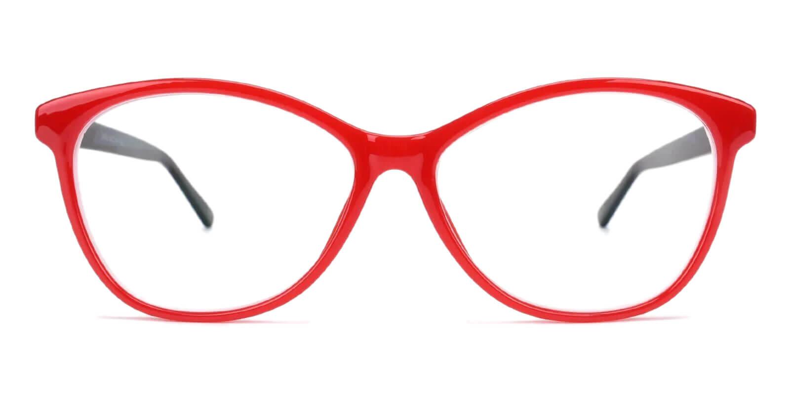 Jamestown Red Prescription Glasses Face