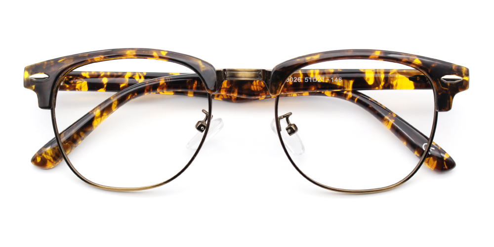 Morey Tortoiseshell Prescription Glasses Front