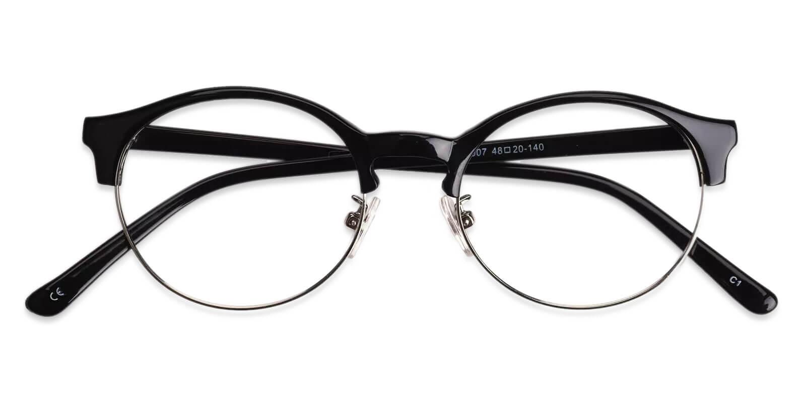 Reagan Black Prescription Glasses Front