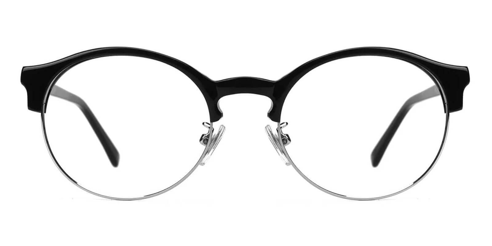 Reagan Black Prescription Glasses Face