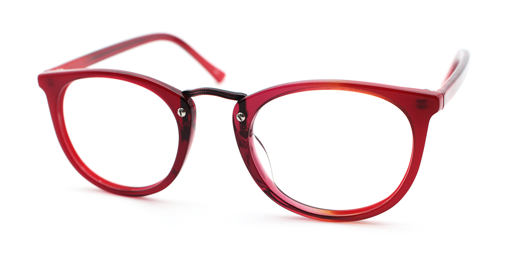 Gabriella Red Prescription Glasses Side