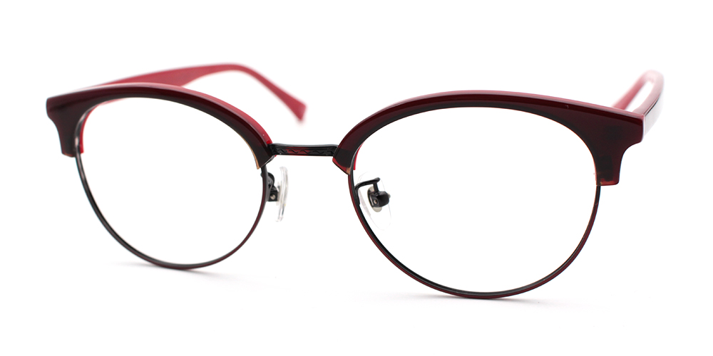 Elena Red Prescription Glasses Side