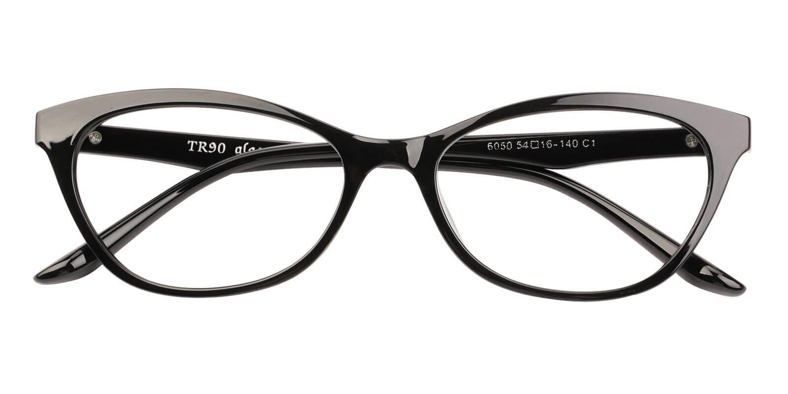 Midland Black Prescription Glasses Front