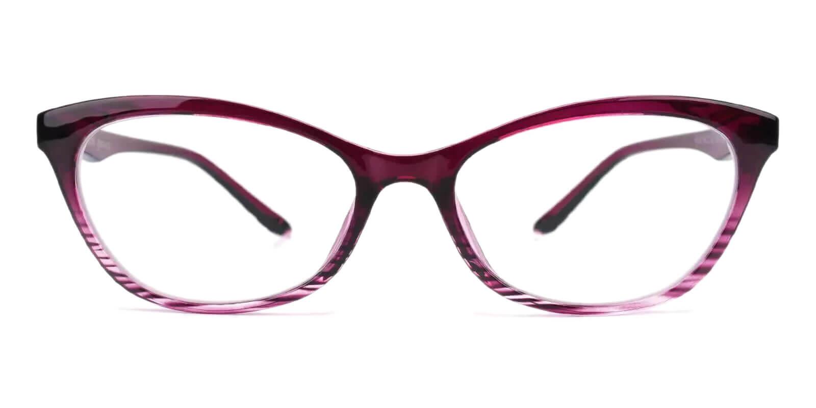 Kinsley Pink Prescription Glasses Face