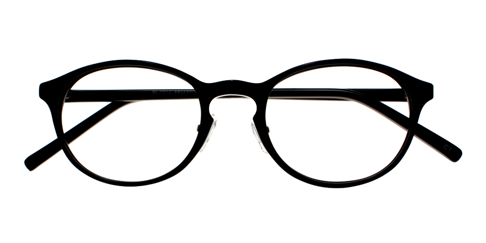 Hayfork Black Prescription Glasses Front
