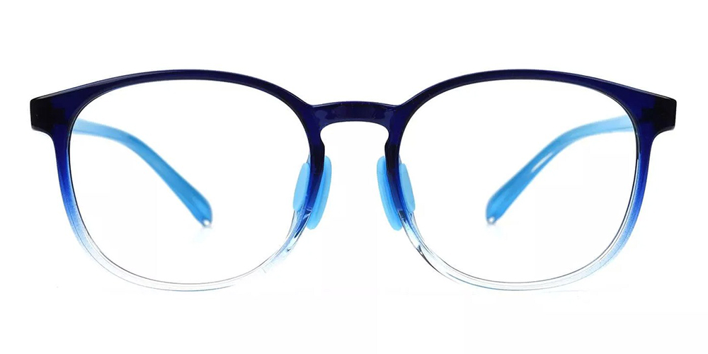 Richmond Blue Prescription Glasses Face