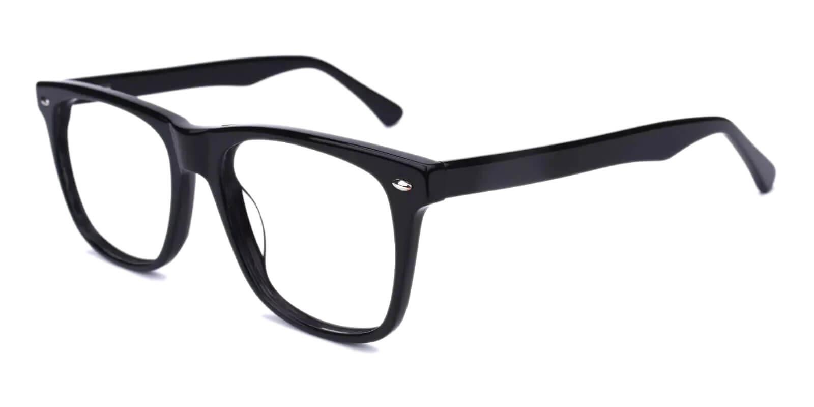 Campbell Black Prescription Glasses Side