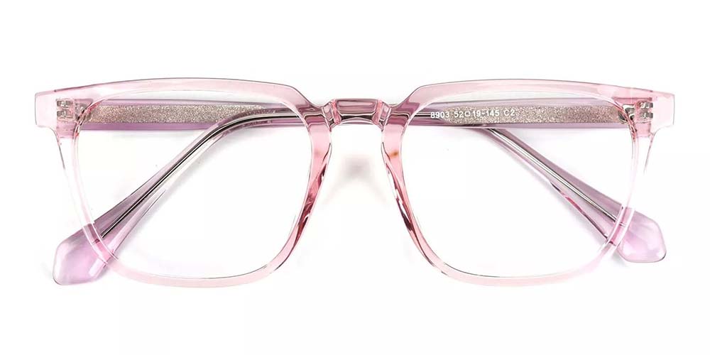 San Mateo Pink Prescription Glasses Front