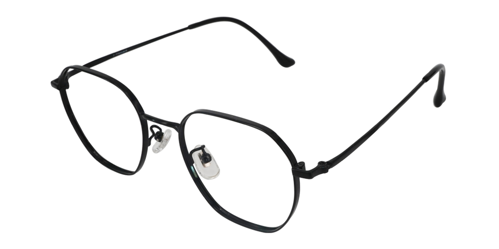 Clarita Black Titanium Glasses Side