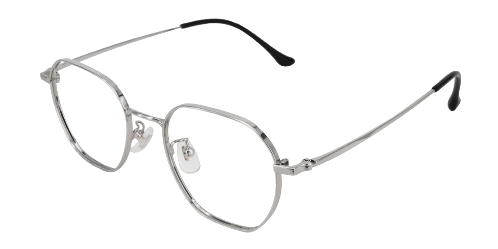 Clarita Silver Titanium Glasses Side