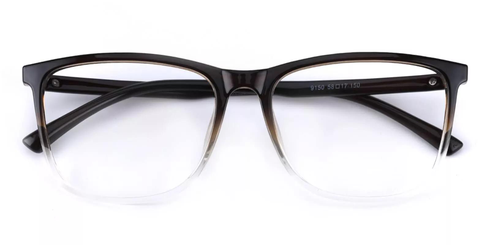 Vacaville Brown Prescription Glasses Front
