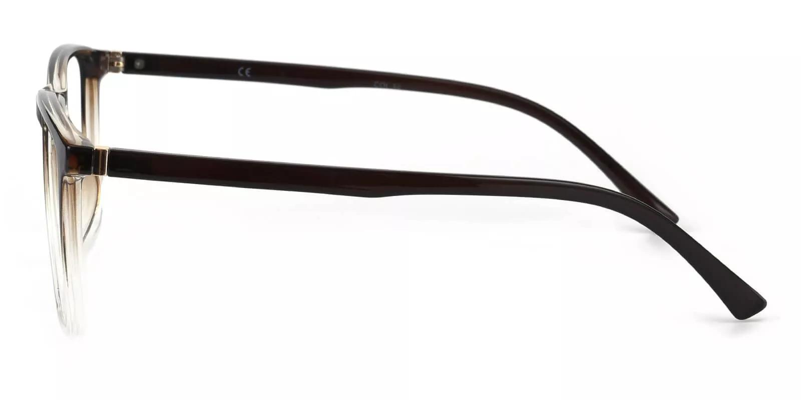 Vacaville Brown Prescription Glasses Leg